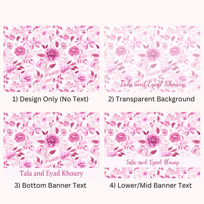 Floral Allure Wine Bags